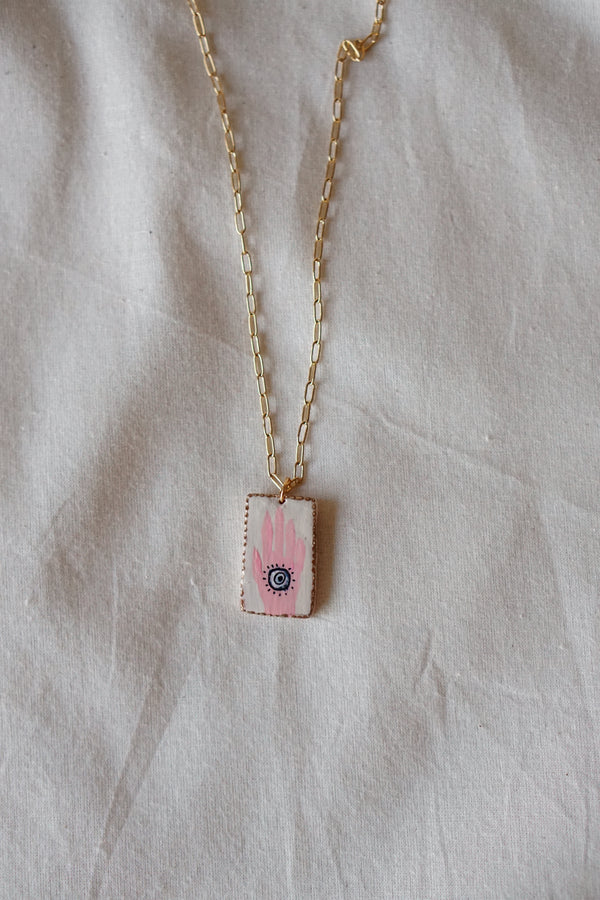 "Pink Luck'' Necklace